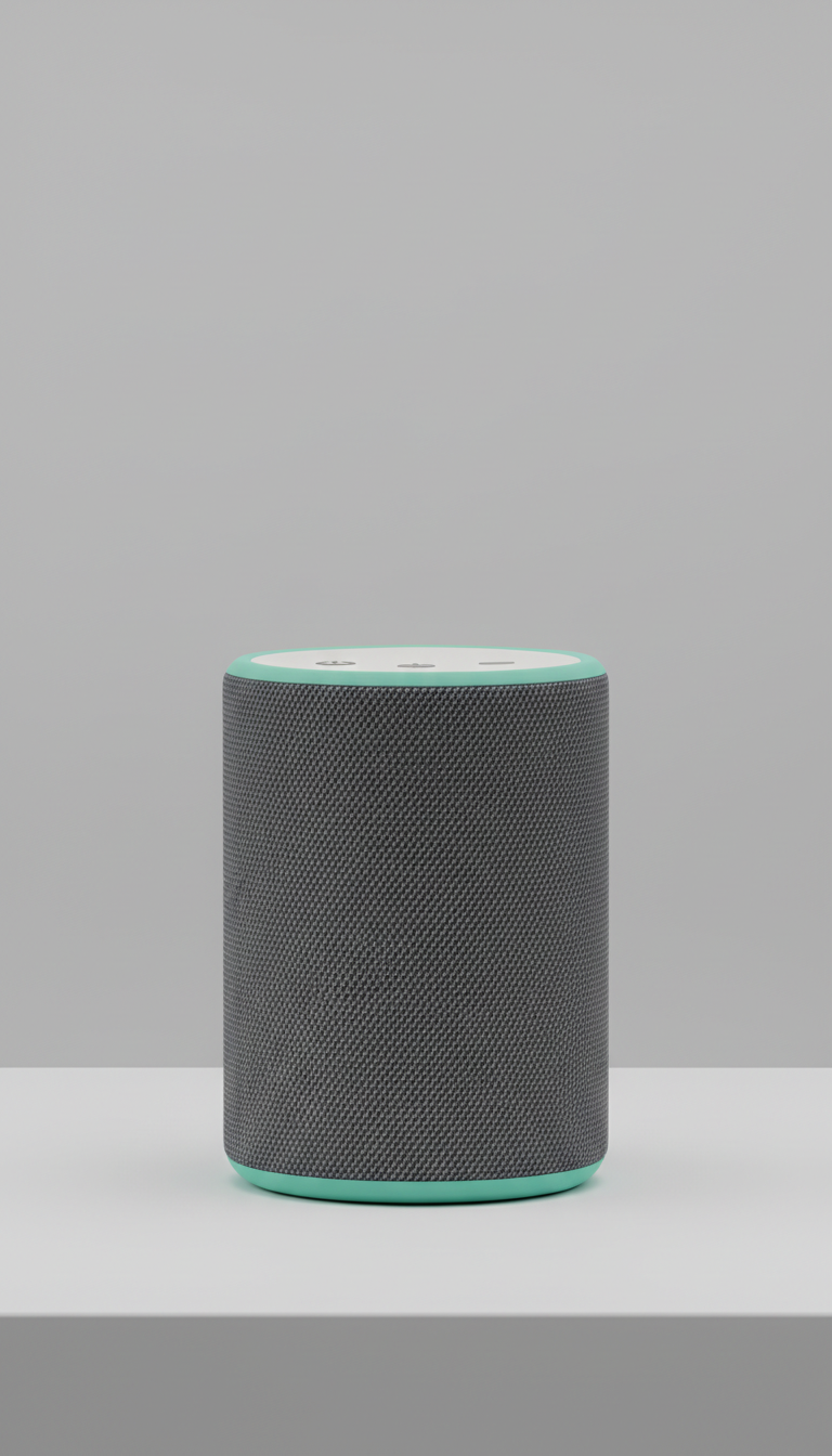 Cylindrical Bluetooth Speaker in Minimalist Matte